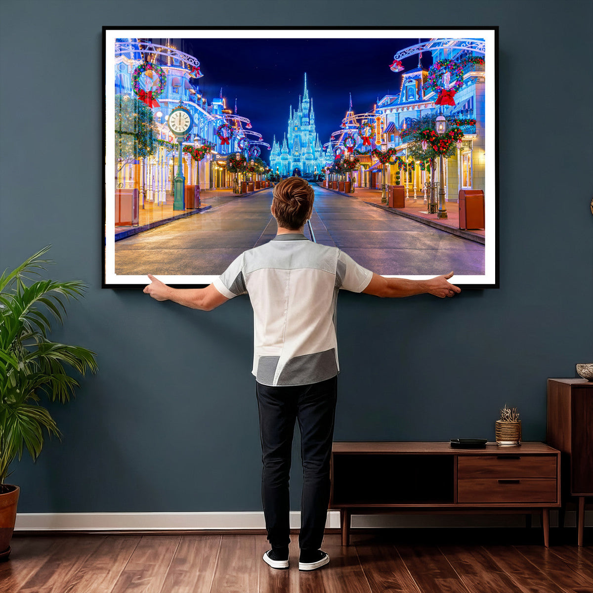 Disney Wall Art | Castle Large Wall Art Disney Magic Kingdom