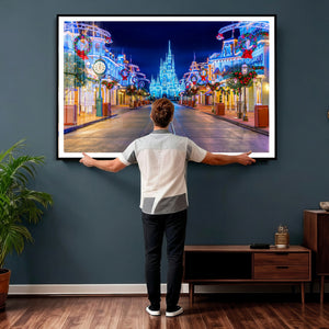 Disney Wall Art | Castle Large Wall Art Disney Magic Kingdom