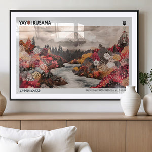 Modern Japanese Wall Art Canvas Print – Framed Abstract