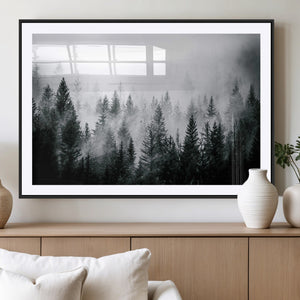 Nazare Coast Wall Art Canvas Print – Framed Aerial Ocean Art
