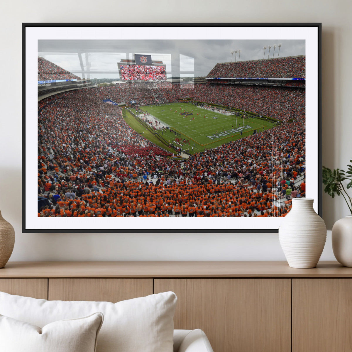 Jordan-Hare Stadium Wall Art Canvas Print, College Sports