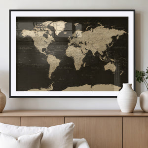 World Map Canvas Print – Framed World Map Wall Art for