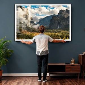 Yosemite Valley River Wall Art Canvas Print
