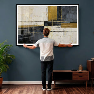 Geometric Abstract Wall Art Canvas Print