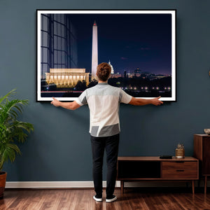 Washington White House Skyline Wall Art Canvas Print –