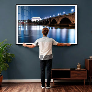 Washington DC Wall Art Canvas Print – Lincoln Memorial Night