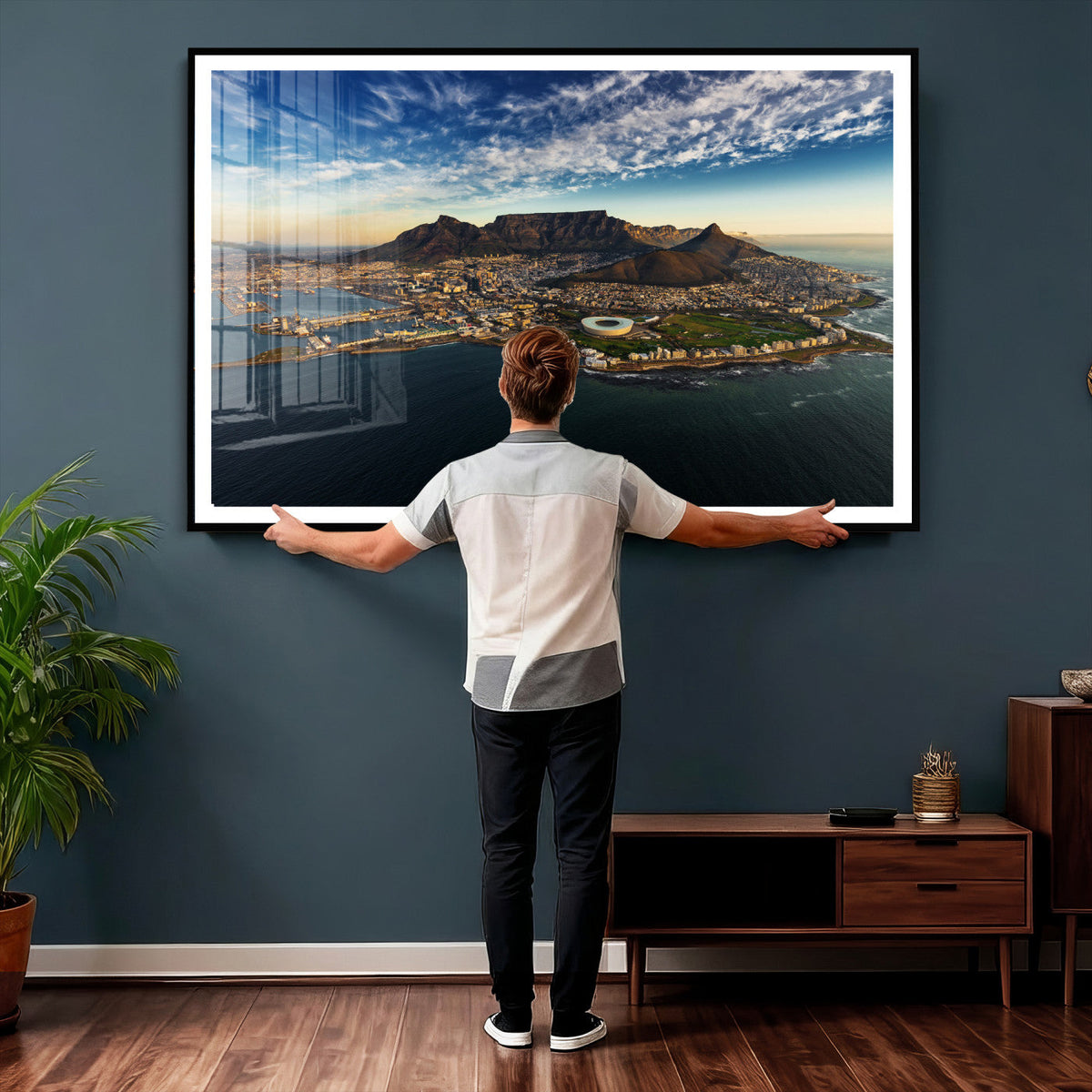 Cape Town Skyline Wall Art Canvas Print – Table Mountain