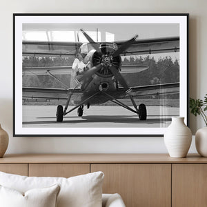 Wall Art Old War Plane Canvas Print