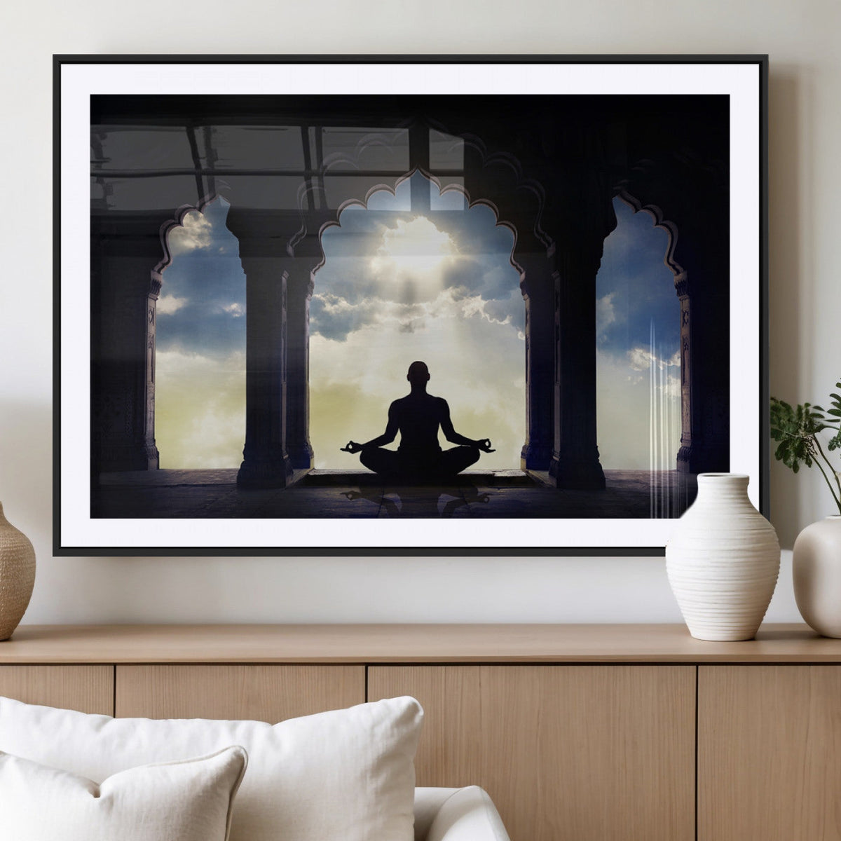 Women and Yoga Wall Art Canvas Print