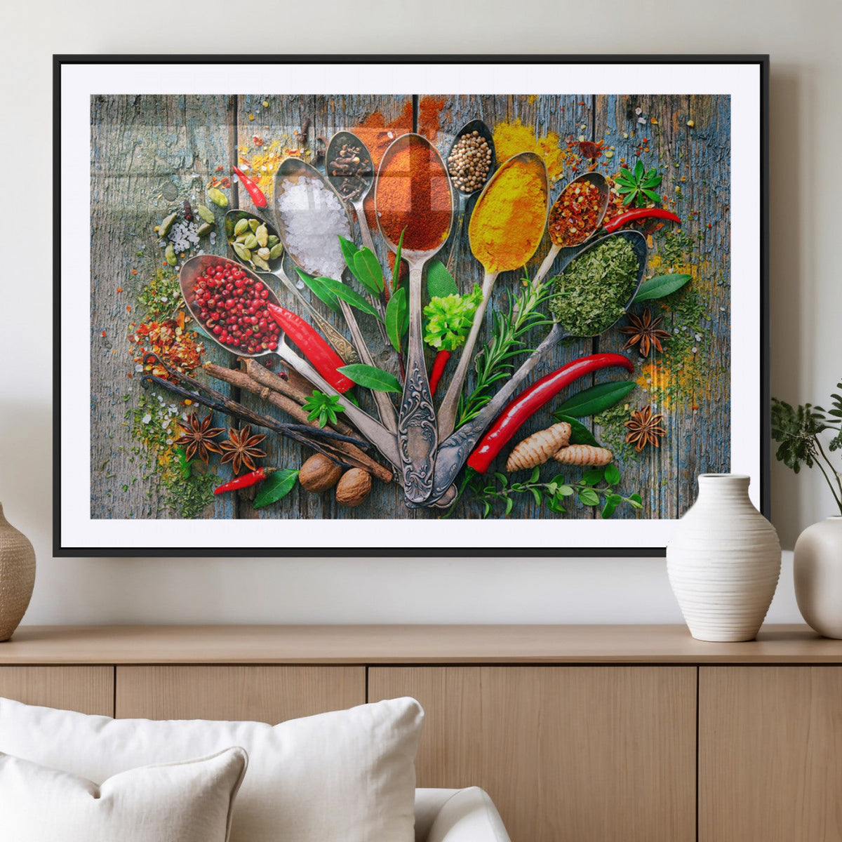 Spoonful of Spices Cooking Wall Art Canvas Print - Vibrant