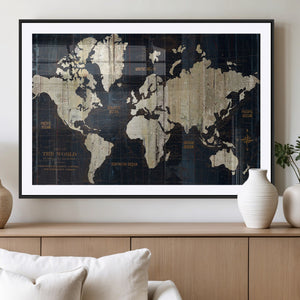 World Map Canvas Print – Detailed Map of the World Wall Art