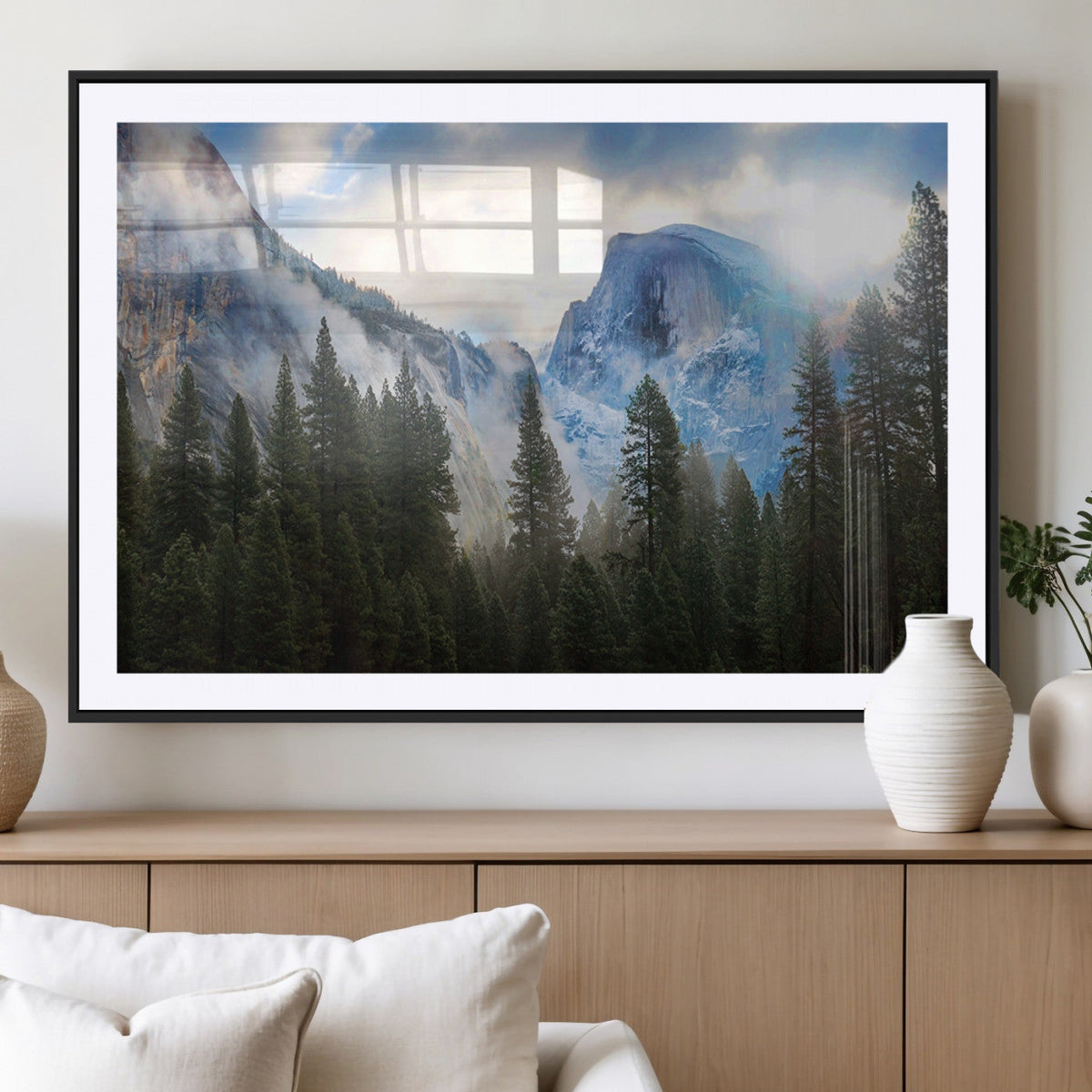 Half Dome Yosemite Calinia Wall Art Canvas Print El Capitan