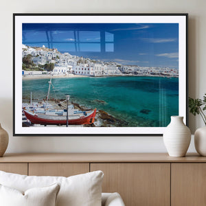 Santorini Wall Art Canvas Print