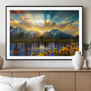 Grand Teton Park Sunrise Wall Art – Vibrant Landscape Canvas
