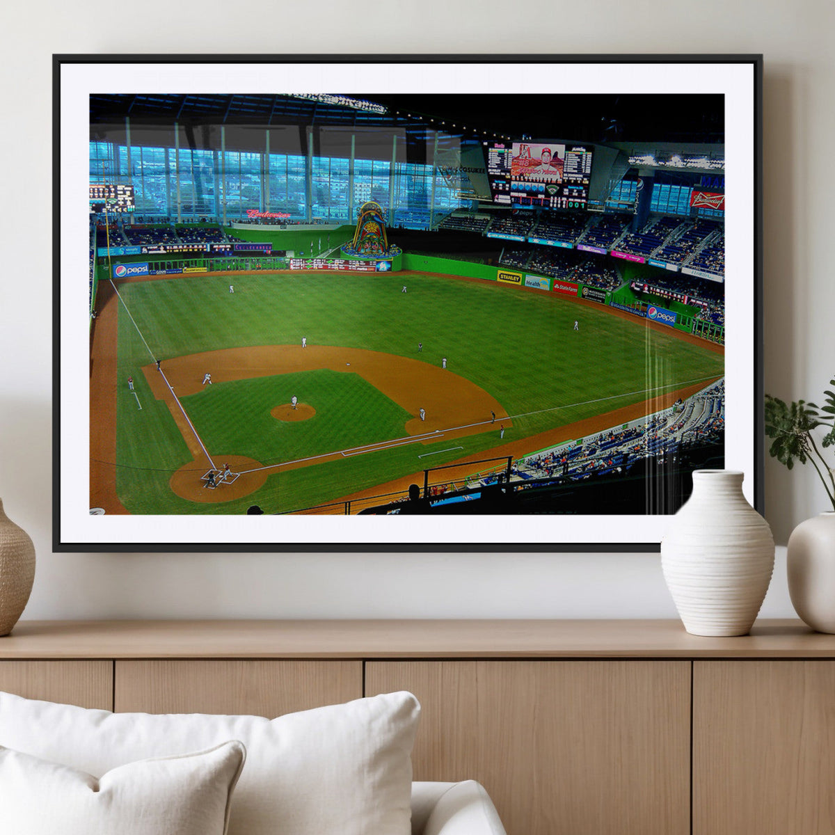 Miami Marlins Baseball Team Print - Miami LoanDepot Park