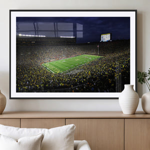 Michigan Wolverines Football Canvas Wall Decor, Football