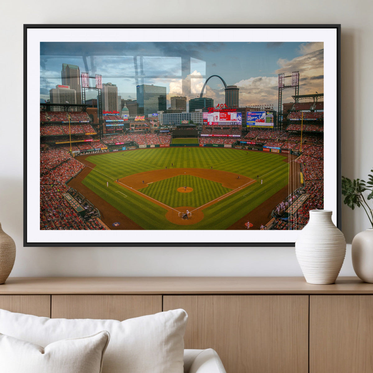 St. Louis Cardinals Baseball Team Print - Busch Stadium Wall