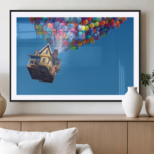 Carl Fredricksen, Up Movie Wall Art, Balloons Wall Art, Air