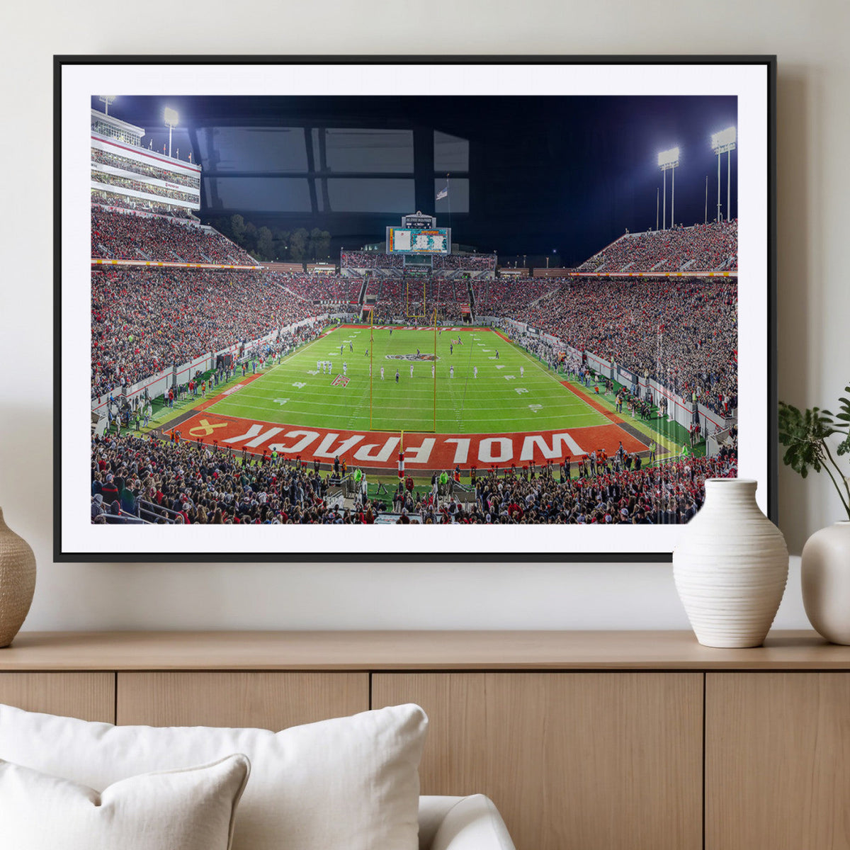 NC State Wolfpack Canvas Print - Raleigh Carter-Finley