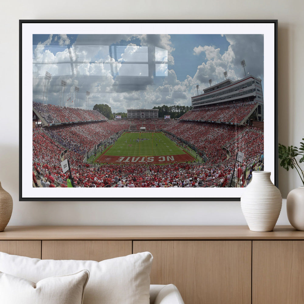 NC State Wolfpack Football Team Print Canvas- Raleigh