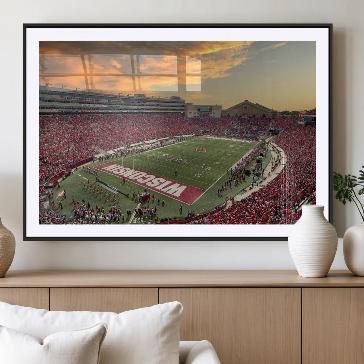 Camp Randall Stadium Wisconsin Badgers Large Wall Art Canvas