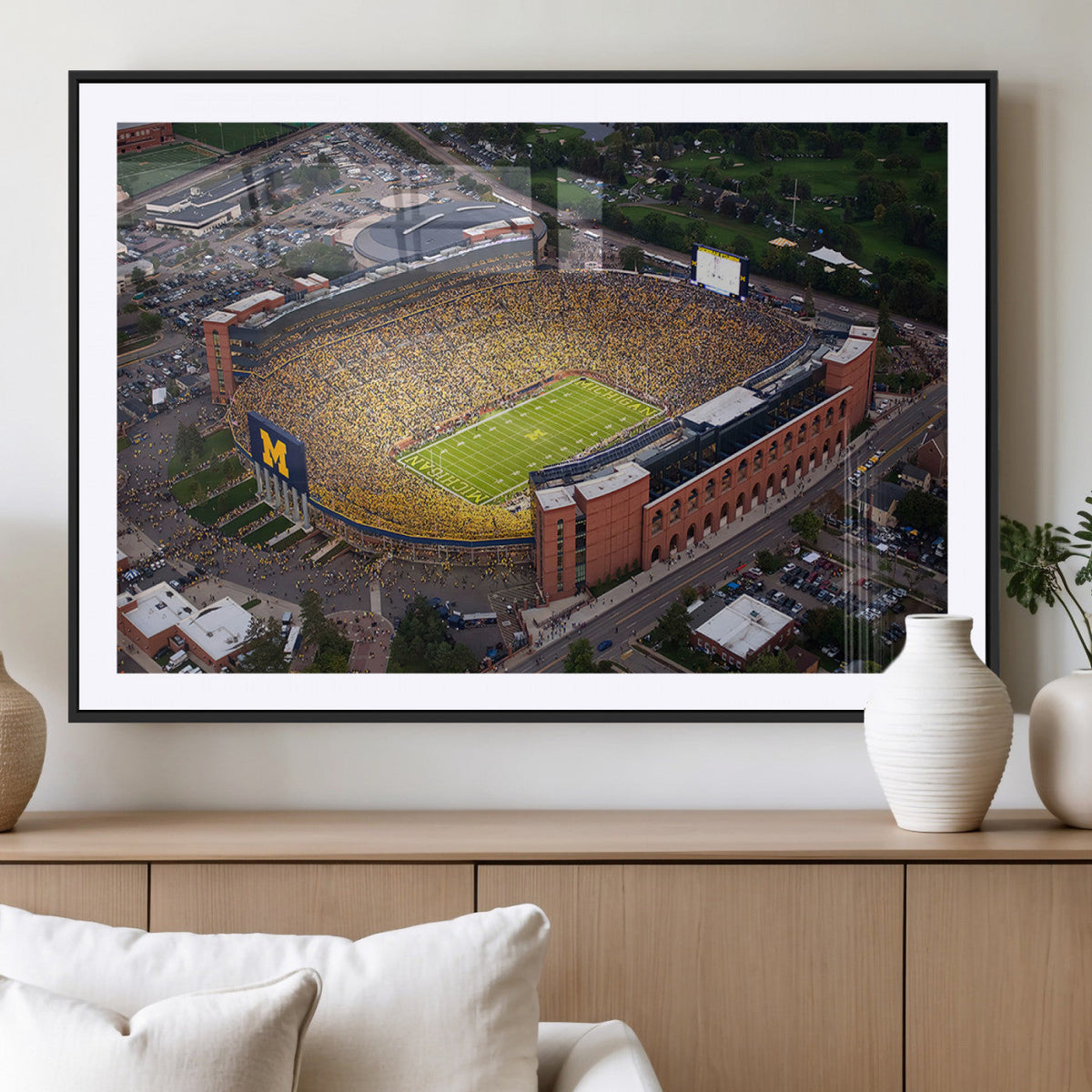 University of Michigan Wolverines Football Team Print - Ann