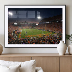 Clemson University Tigers Art Print, Football Team Print -