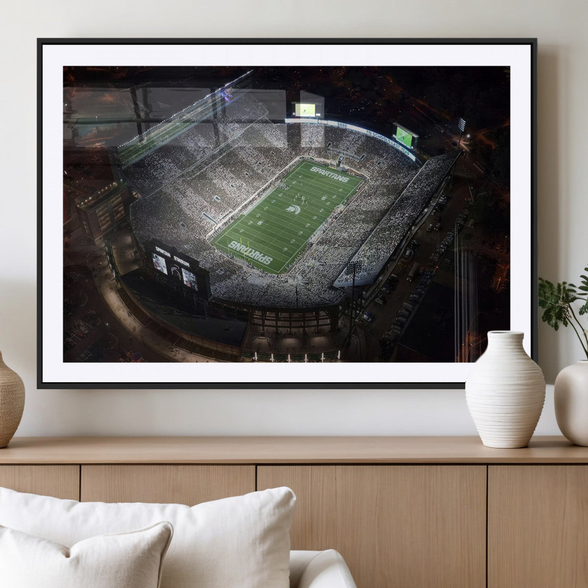Michigan State Spartans Football Team Print - East Lansing