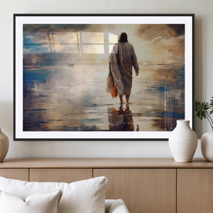 Jesus Walking on Water Wall Art | Ready to Hang Spiritual