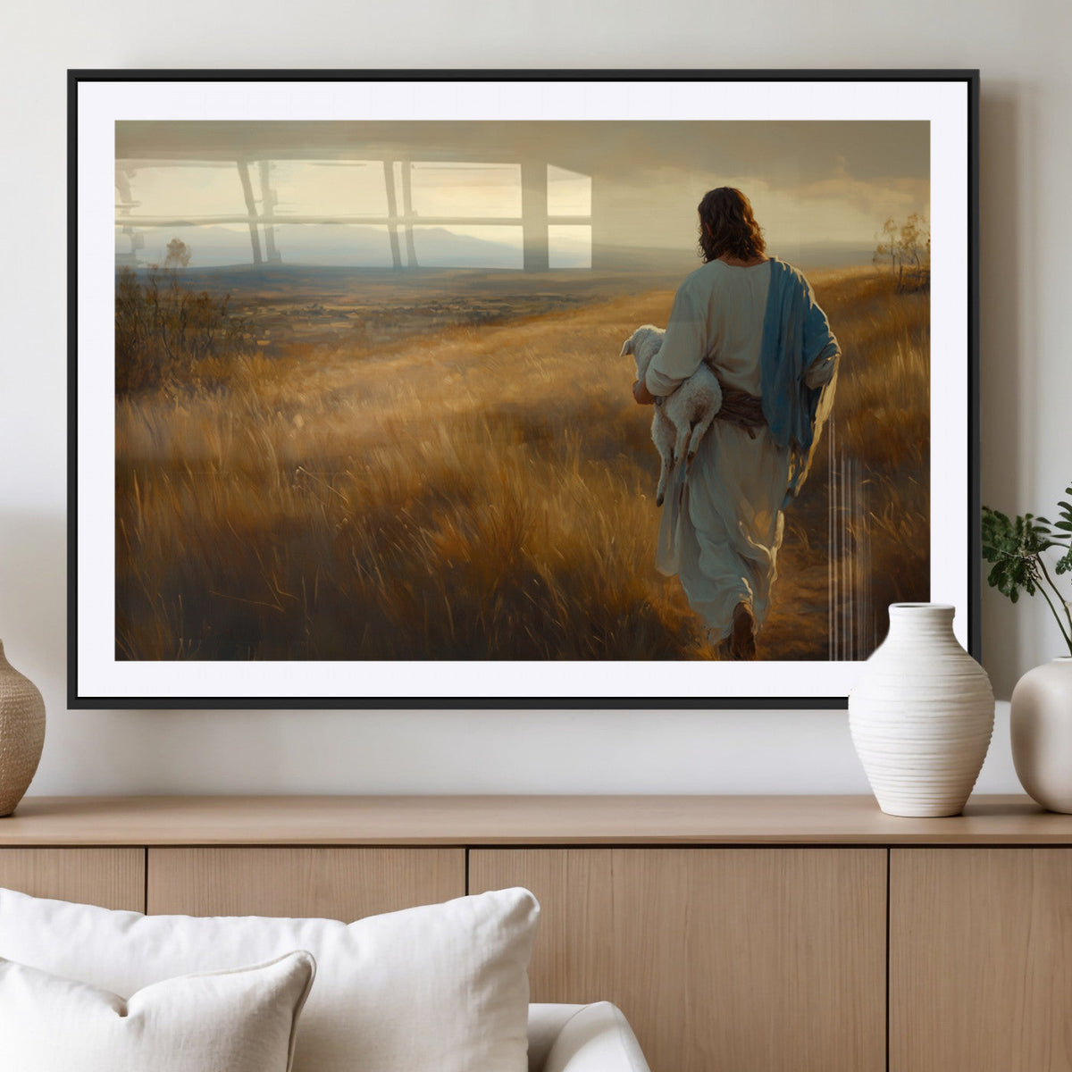 Jesus the Good Shepherd Wall Art Canvas Print -