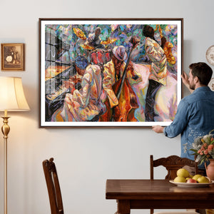 African American Jazz Art Music Abstract Wall Art Painting