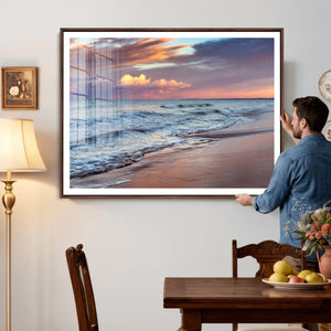 Ocean Sunset Wall Art Canvas Print – Coastal Beach