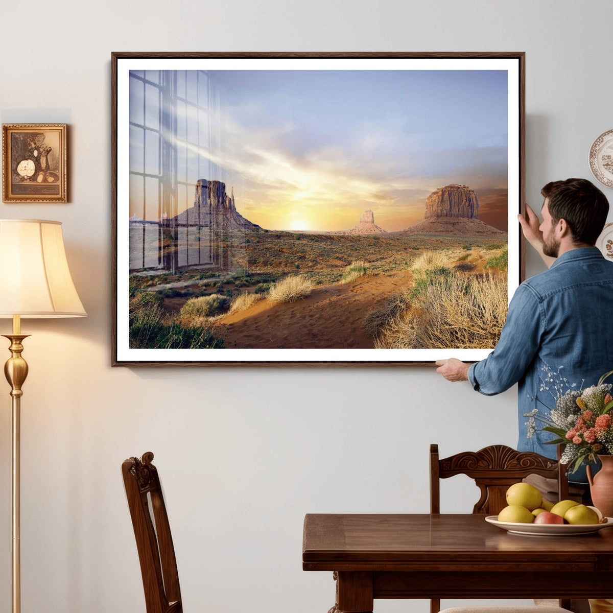 Monument Valley Desert Wall Art Canvas Print, Southwest