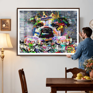 Graffiti Dog Wall Art Decor for Teen Bedroom - Abstract