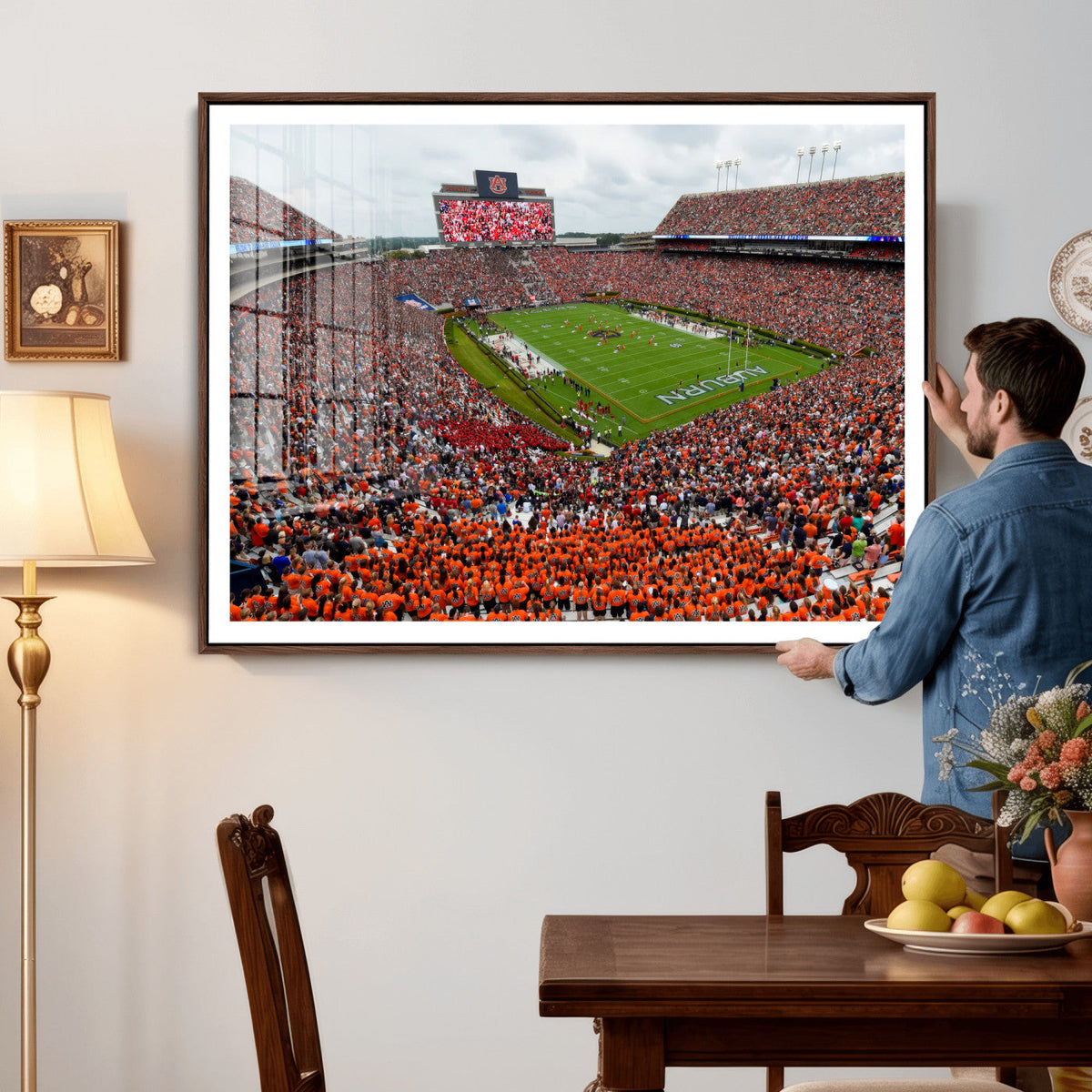 Auburn Stadium Wall Art Canvas Print, Jordan Hare Stadium
