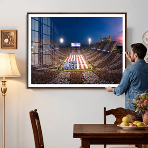 Oklahoma Sooners Memorial Stadium Wall Art Canvas Print,