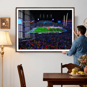 Ole Miss Rebels Vaught Hemingway Stadium Wall Art Canvas