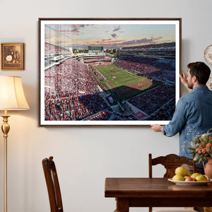 Donald W. Reynolds Razorback Stadium Wall Art Canvas Print –