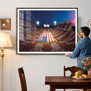 Oklahoma Memorial Stadium Wall Art Canvas Print – Oklahoma