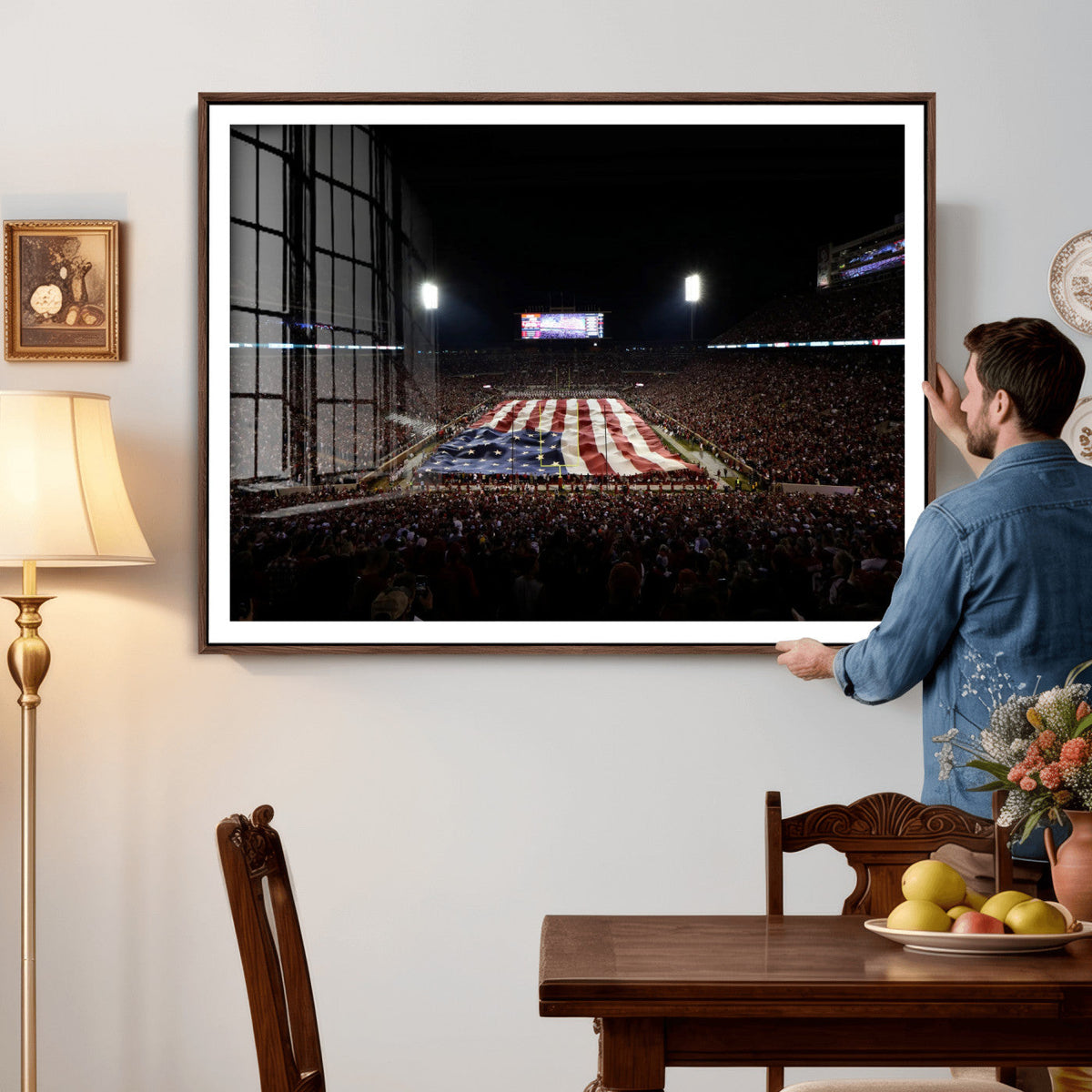 Oklahoma Memorial Stadium Wall Art Canvas Print – Oklahoma