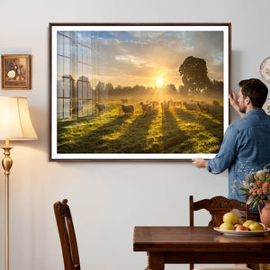 Sheep Wall Art Canvas Print – Rural Farm Animal Artwork