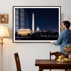 Washington White House Skyline Wall Art Canvas Print –