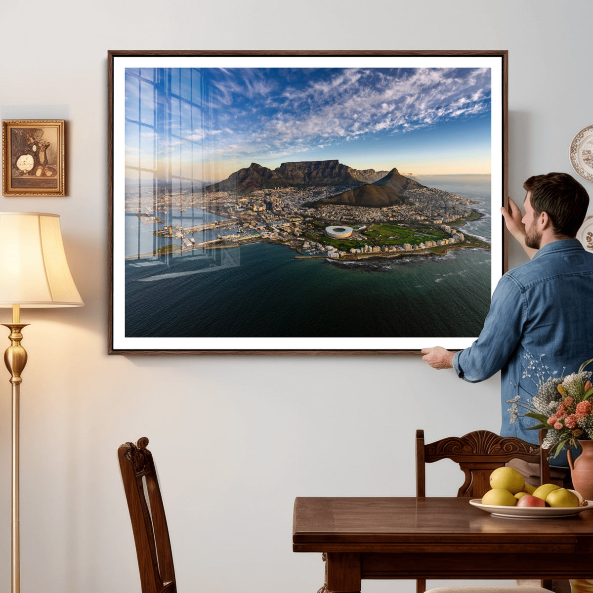 Cape Town Wall Art Canvas Print – Table Mountain Coastal