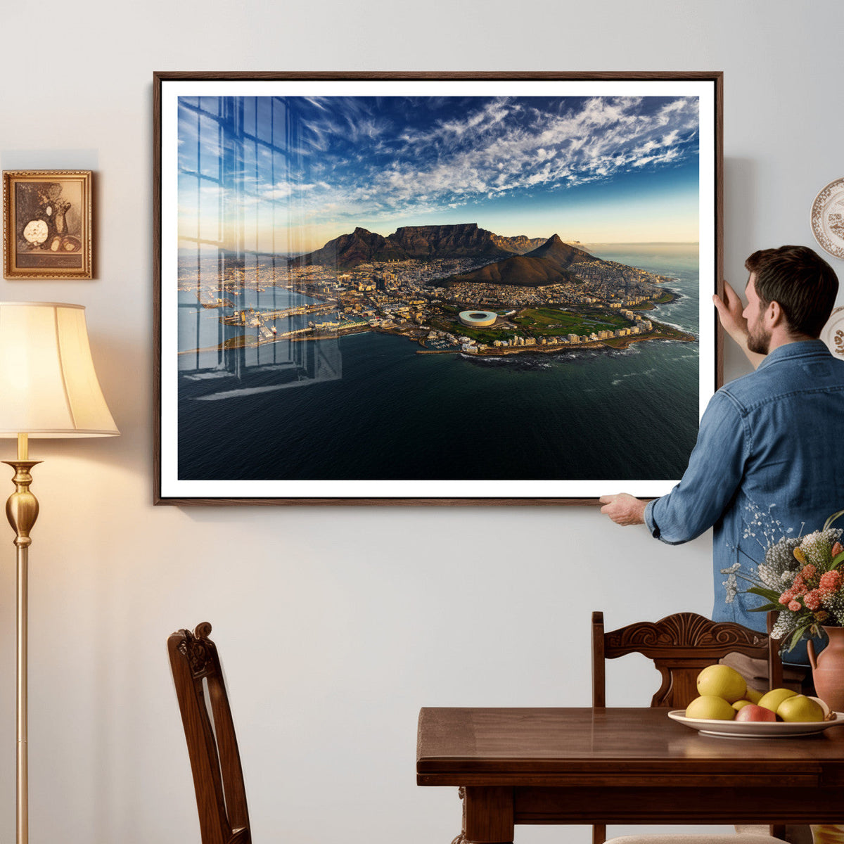 Cape Town Skyline Wall Art Canvas Print – Table Mountain