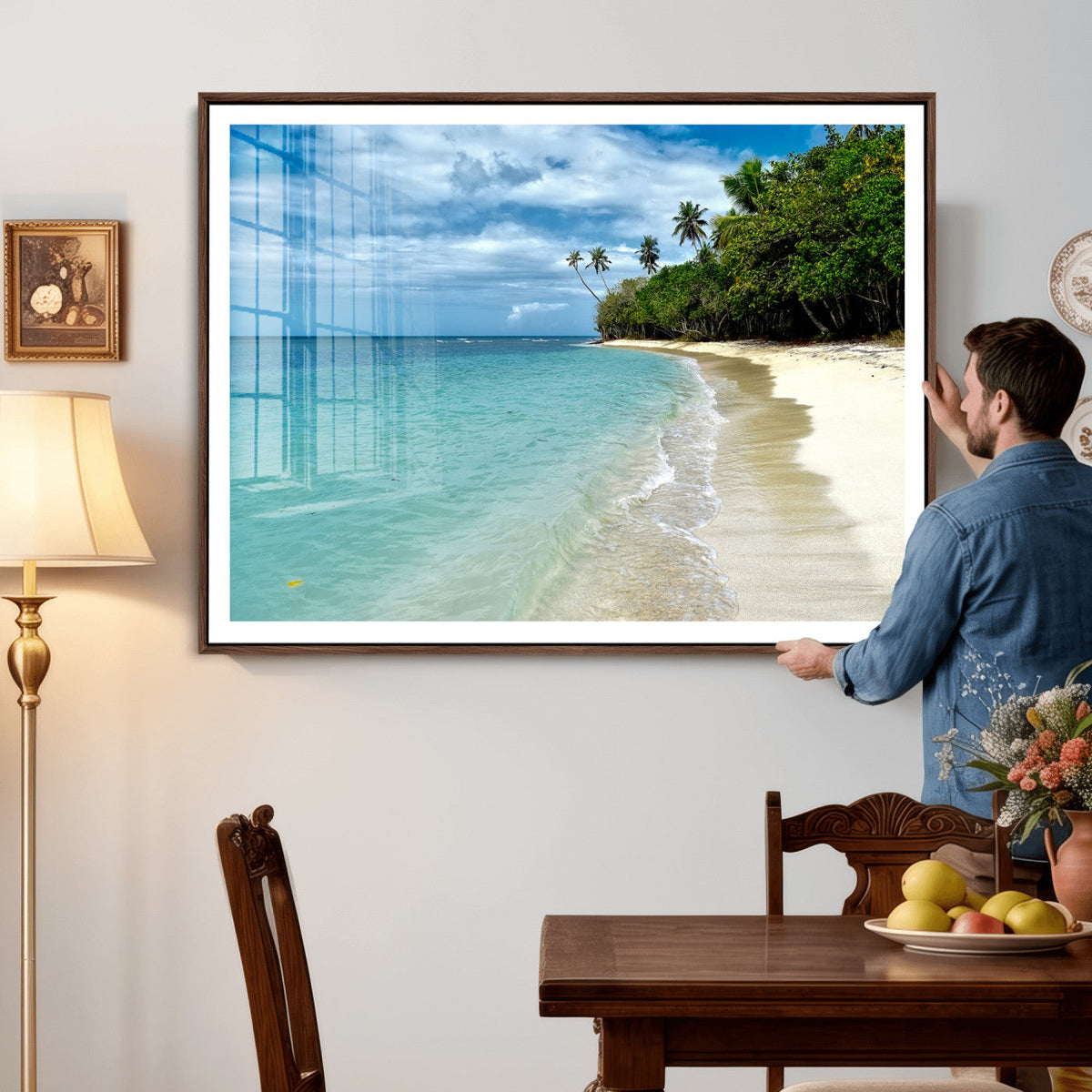Puerto Rico Beach Paradise Wall Art – Tropical Coastal Print
