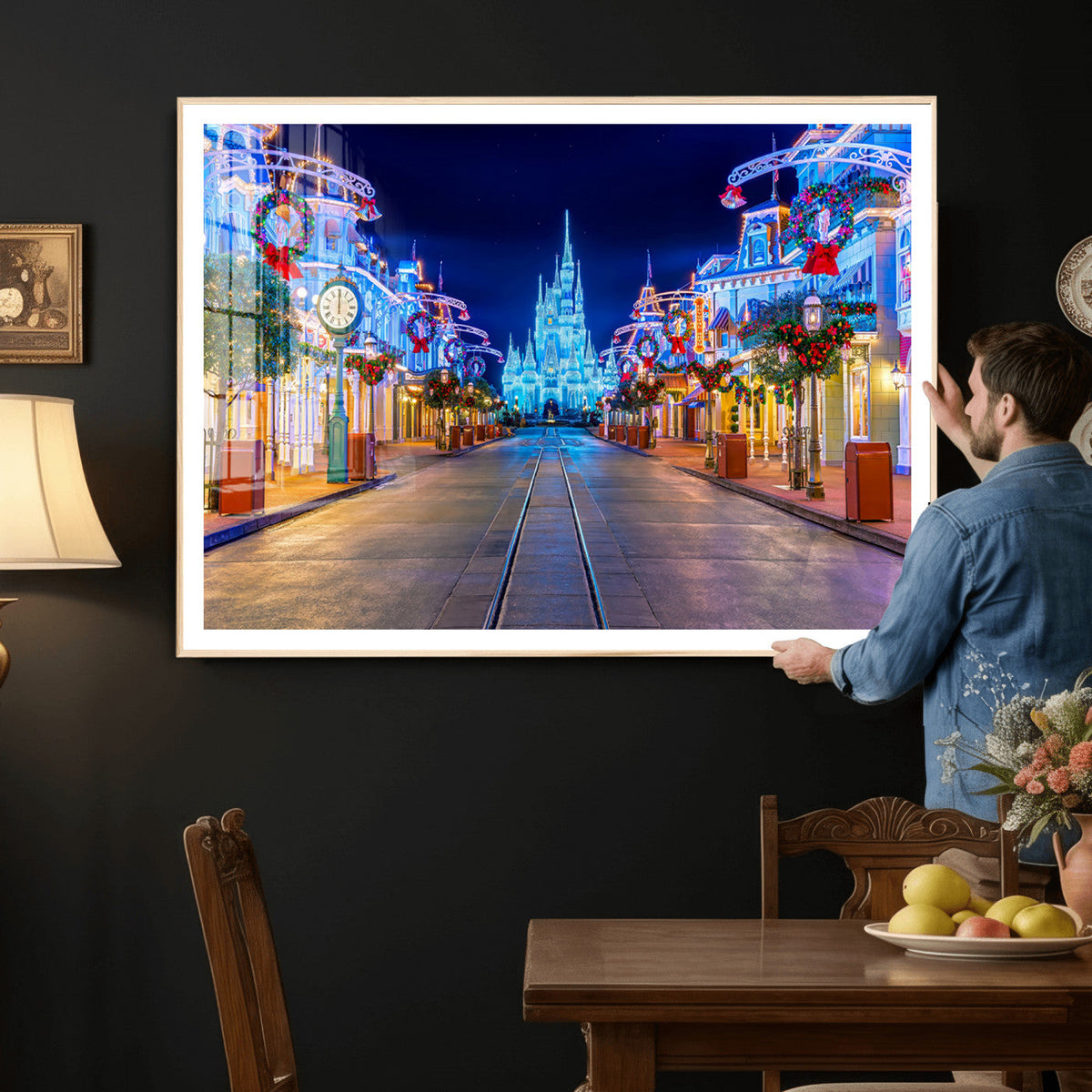 Disney Wall Art | Castle Large Wall Art Disney Magic Kingdom