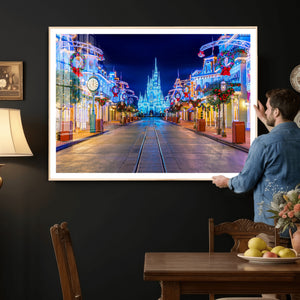 Disney Wall Art | Castle Large Wall Art Disney Magic Kingdom