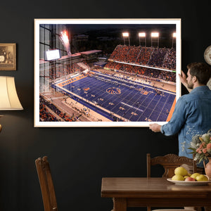 Boise State Stadium Large Wall Art Canvas Print for Living