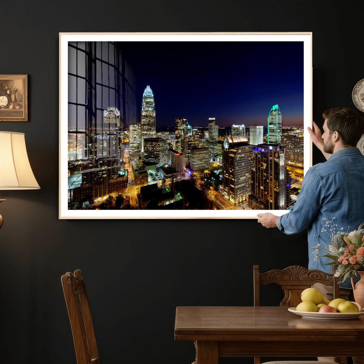 Atlanta Skyline Wall Art Canvas Print – Modern Cityscape
