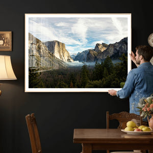 Yosemite Valley Mountain Wall Art Canvas Print, Granite